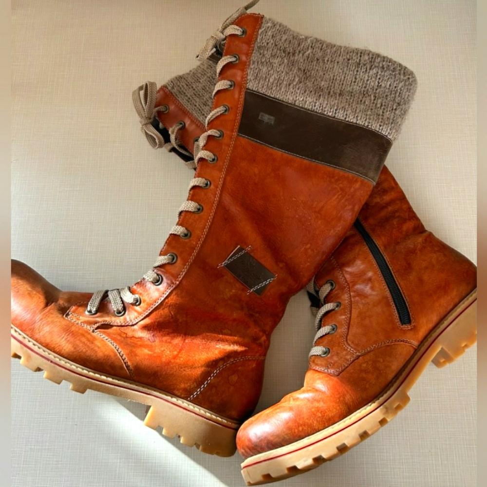 Reiker leather winter boots ladies 9
